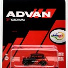 1:64 1967 Morris Mini Cooper S Yokohama ADVAN red Car Diecast Metal Alloy Model Toy