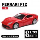 Scale 1:32 Ferrari P80c Supercar Red 2 Cars Metal Diecast Toys Model Vehicles  Collection