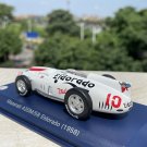 1:43 1958 Maserati 420M Eldorado F1 Track Formula white Car Model Retro Classical