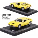 1:43 Maserati Yellow Car High Simulation Diecast Metal Alloy Model Toy Collection