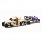 1:64 FLATBED 1987 Buick purple car elite transport Die casting model collection gift toy