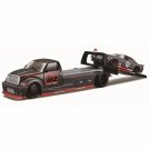 1:64 FLATBED 1971 chevrolet black car elite transport Die casting model collection toy