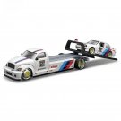 1:64 FLATBED 1988 BMW M3 E30 white car elite transport Die casting model collection toy