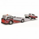 1:64 FLATBED 1957 chevrolet white red car elite transport Die casting model collection toy