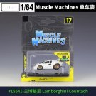 1:64 Lamborghini Countach white Car Muscle Transports Diecast Metal Alloy Model toys