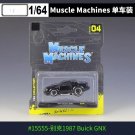 1:64 1987 Buick GNX black Car Muscle Transports Diecast Metal Alloy Model collection toys