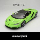 1:18 Lamborghini LP770 green car model Die casting simulation toy Die casting