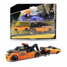 1:64 Truck Flatbed 1970 Dodge Transport orange Car Model Diecast Toy Simulation