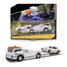 1:64 Truck Flatbed 1969 Oldsmobile Transport white Car Diecast Toy Simulation