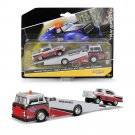 1:64 Truck Flatbed 1957 Bel Air Gasser Transport white red Car Toy Simulation