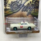 1:64 1975 Plymouth Fury Police white car models machine Collection