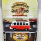 1:64 1964 VOLKSWAGEN SAMBA BUS Series orange white Car Diecast Alloy Model3 Toys