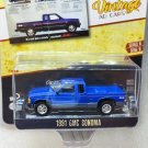 1: 64 Retro Advertising blue Car Series 8 1991 GMC Sonoma models Collection
