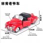 1: 38 Lincoln Convertible Classic red Car With Sound and Light Simulation Toy