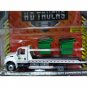 1:64 International DuraStar Flat Bed Trailer white green Car Diecast Alloy Toy