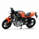 1:18 MV Agusta S original orange motorcycle authorized simulation alloy model toy