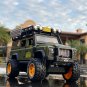 1:28 Camel Cup Land Rover Defender Alloy Green Car Model Offroad Diecasts Toy