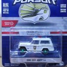 1: 64 1969 Kaiser Jeep Police white green car machine Diecast Alloy Model Toy