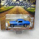 1:64 1968 Ford Mustang GT Fastback Race Car 00 Collection models blue black car