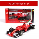 1:43 2017 Ferrari SF70 H 5 red Car Alloy Model Diecasting Simulation Toy