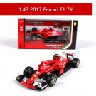 1:43 2017 Ferrari SF70 H 7 red Car Alloy Model Diecasting Simulation Toy