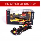 1:43 2017 Red Bull RB13 3 F1 black Car Alloy Model Diecasting Simulation Toy
