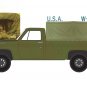 1:64 1984 Chevrolet M1008 with Cargo Cover Model Diecast Alloy green Car Toy