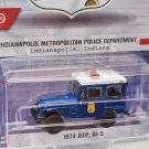 1: 64 1974 Jeep DJ 5 blue black Car Diecast Metal Alloy Model Toys Collection
