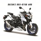 1:18 SUZUKI GSX S750 ABS Moto white Motorcycle Original Simulation Alloy Toy