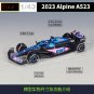 1:43 2023 Alpine A523 31 Pierre Gasly Esteban Ocon Racing pink car Alloy Toy