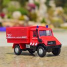 1:43 Mercedes Benz Unimog Fire Pompiers A Truck red Car Alloy Model Diecasts Toy