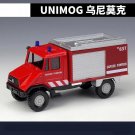 1:43 Mercedes Benz Unimog Fire Pompiers B Truck red white Car Alloy Model Toy
