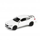 1:36 Mercedes Benz C63 AMG Coupe White Car Alloy Exquisite Diecast Toy Pull Back