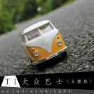 1:36 Volkswagen T1 Bus Alloy Simulation Diecast Classic Pull Back yellow Car