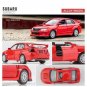 1:36 Subaru WRX STI Red Car Alloy Styling Licensed Diecast Model Toy Metal