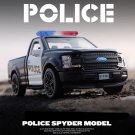 1:36 Ford F150 pickup Raptor Alloy Police black Car Model Diecast Toy Simulation