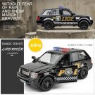 1:36 Land Rover Raptor Alloy Police black Car Model Diecast Toy Simulation