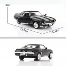 1:36 Alloy Car Matte Black Series 1969 Camaro SS Model Diecasts Toy Vehicles