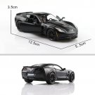 1:36 Alloy Car Matte Black Series Corvette C7 Sport Model Diecasts Toy Vehicles