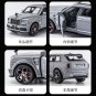 1:36 Rolls Royce Cullinan grey car Diecast Alloy Model Sound Light Pull Back Toy