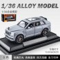 1:36 Rolls Royce Cullinan grey car Diecast Alloy Model Sound Light Pull Back Toy