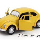 1:36 Volkswagen Beetle Classical 2 doors yellow car Diecast Alloy Toy Pull Back