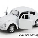 1:36 Volkswagen Beetle Classical 2 doors white car Diecast Alloy Toy Pull Back