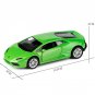 1:36 Lamborghini LP610 Sport Green Car Alloy Sports Model Diecast Super Racing