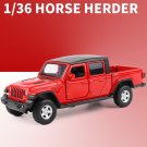 1:36 Jeep Gladiator Wrangler Pickup red Car Alloy Model Diecasts Metal Toy