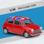 1:36 Scale Mini Cooper 1300 Simulator Model Pull Back red Car Metal Alloy Toy