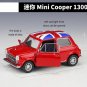 1:36 Scale Mini Cooper 1300 Simulator Model Pull Back red Car Metal Alloy Toy