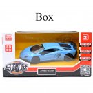 1:36 Lamborghini Aventador LP750 4 Sports Blue Car Diecast With Pull Back Toy