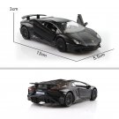 1:36 Lamborghini Aventador LP750 4 Sports black Car Diecast With Pull Back Toy