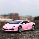 1:36 Lamborghini Huracan Wheel Germany Bull Logo Super Sport Pink Car Toy Metal